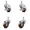 Service Caster 3.5 Inch High Temp Glass Filled Nylon 3/8 Inch Threaded Stem Caster Brakes, 2PK SCC-TS20S3514-GFNSHT-381615-2-TLB-2 - alternate 3